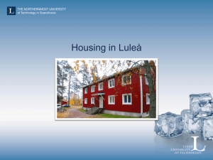 Housing in Luleå