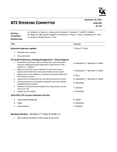 ati steering committee agenda november 2014