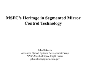 MSFC's Heritage in Segmented Mirror Control Technology: