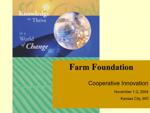 F arm oundation Cooperative Innovation