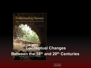 Conceptual Changes Between the 18 and 20 Centuries