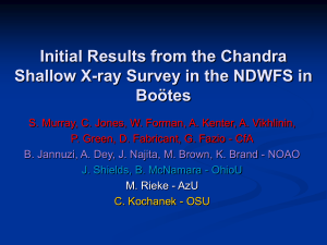 Initial Results from the Chandra Shallow X-ray Survey in the NDWFS in Bo tes