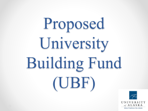 University of Alaska Building Fund Concepts