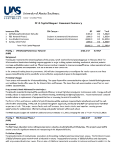 Capital Budget Request Summary and Narratives