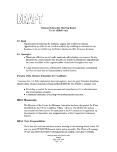 Draft DESB Terms of Reference