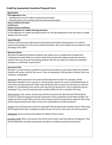 Download Credit by Assessment Proposal Form
