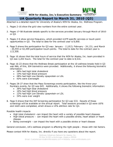 UA Quarterly Report to March 31, 2010 (Q3)