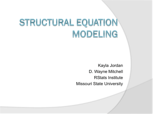 RStats Structural Equation Modeling PowerPoint