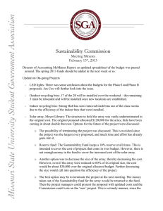 Sustainability Commission Minutes - February 13, 2013