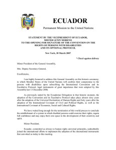 ECUADOR Permanent Mission to the United Nations