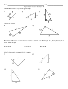 Trigonometry Review 1