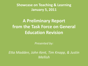 GenEd Revision Showcase Jan2011