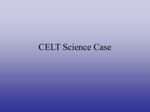 CELT science case Michael Bolte