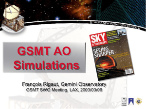GSMT AO Simulations