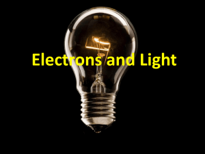 Notes Electrons and light