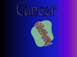 Topic 2 Cancer