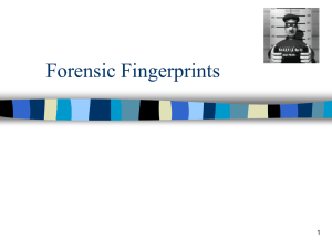 Forensic Fingerprints 1
