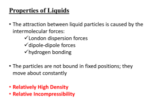 Properties of Liquids