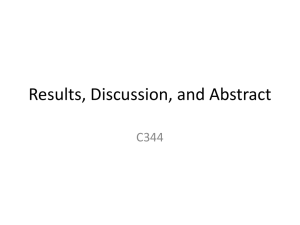 Results, discussion, abstract