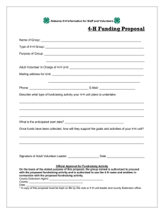 4-H Funding Proposal