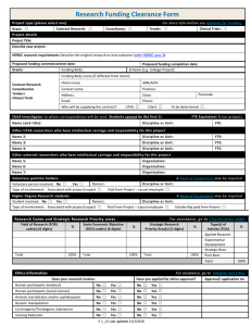 Research Funding Clearance Form (Word 51.8KB)