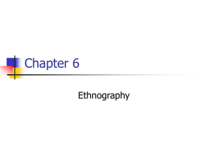 Chapter 6 Ethnography