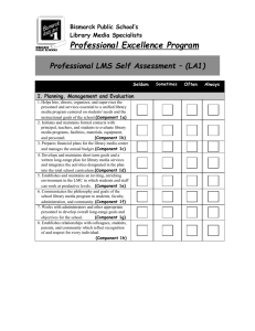 Professional LMS Self-Assessment (A1)