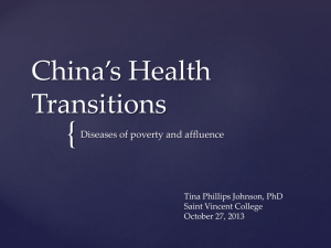 China Today: Health Transitions