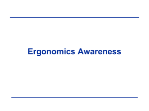 Ergonomics Awareness