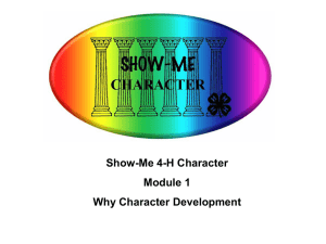 Show Me Character Module 1 (ppt)