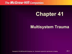 Chapter 41 Multisystem Trauma 41-1