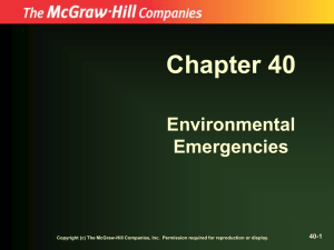 Chapter 40 Environmental Emergencies 40-1
