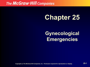 Chapter 25 Gynecological Emergencies 25-1