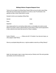 Writing Fellows Request Form