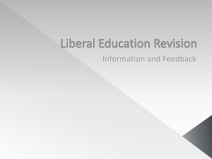 Liberal Education Revision Ideas PowerPoint