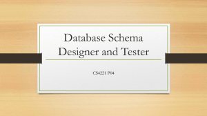Database Schema Designer and Tester CS4221 P04