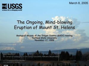 The Ongoing, Mind-blowing Eruption of Mount St. Helens March 8, 2005