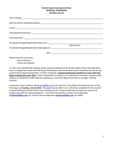 Student Equity Proposal Submission Summer 2015