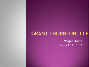 Meagan Shaver March 12-13, 2012