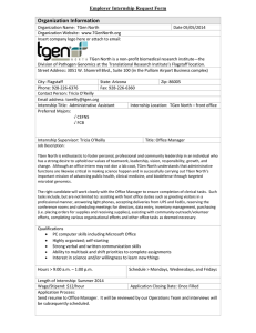 Organization Information Employer Internship Request Form