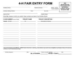 Fair Entry Form,