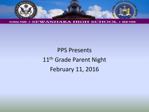 11 Grade Parent Night 2016