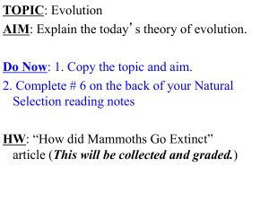 Modern Theory of Evolution