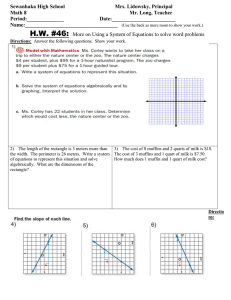 Math 8 HW 46 More on using a system of equations to solve word problems.doc