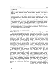 Hal 19-29 vol.22 no.1 1998 Infeksi rota virus - Isi