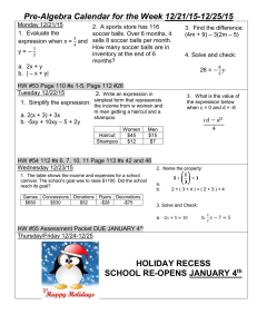 Do Now/Homework 12/21-12/25