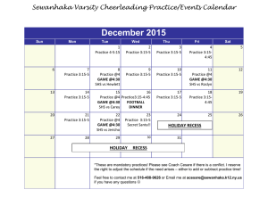 December Cheer Calendar