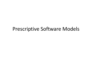 Prescriptive software process models