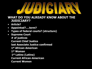 Judiciary PowerPoint