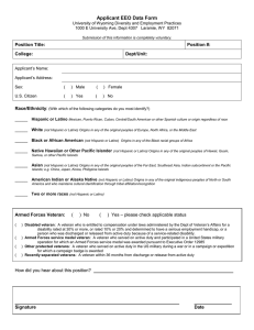 Applicant EEO Data Printable Form